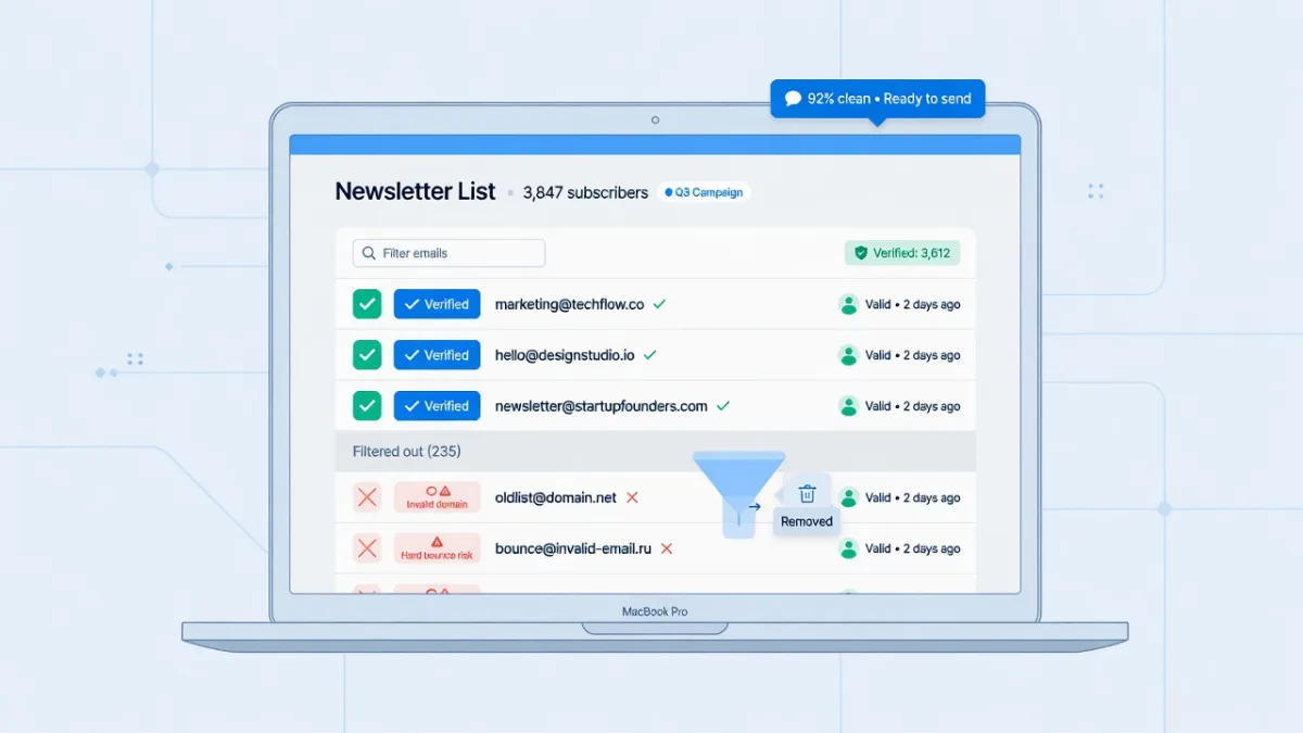 Pourquoi vérifier sa liste email avant d'envoyer une newsletter ?